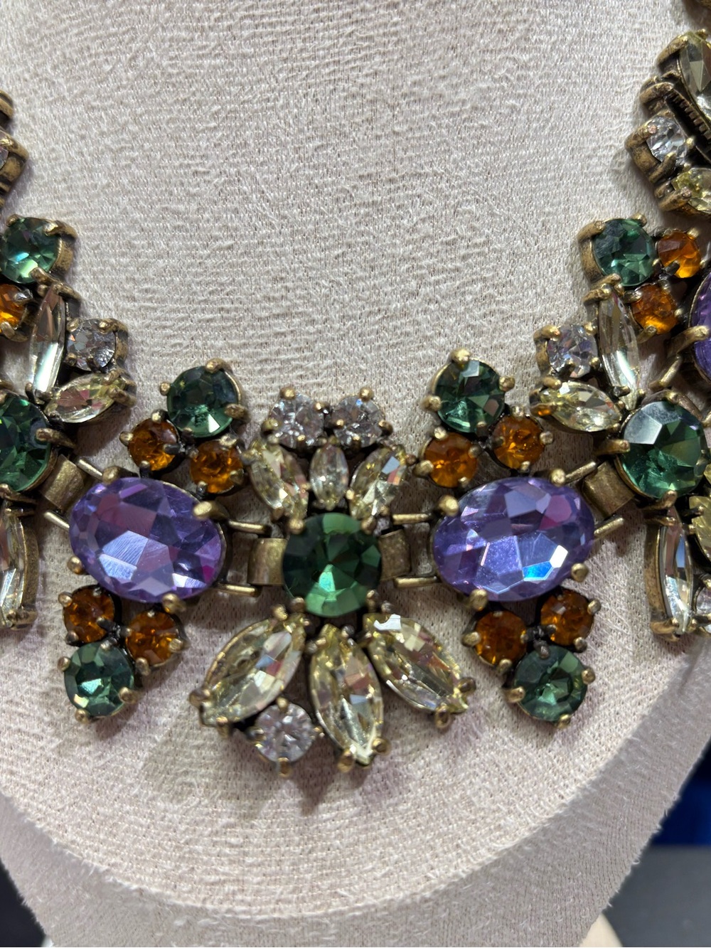 J. Crew Vintage Floral Statement Necklace - Picture 6 of 9
